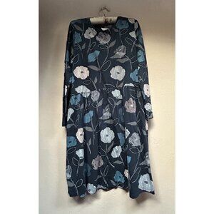 Seasalt Cornwall Tall Sea Mirror Dress Size 12 Perennial Stems Raven Long Sleeve